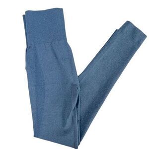 BRAND NEW WOMENS STRETCH YOGA PANTS BLUE SIZE S